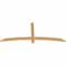Ekena Millwork Bellingham Timber Gable Bracket, Western Red Cedar, 72"W x 30"H x 1 1/2"D x 3 1/2"F, 10/12 Pitch GBW072X30X0204BEL00SWR - alternate 3